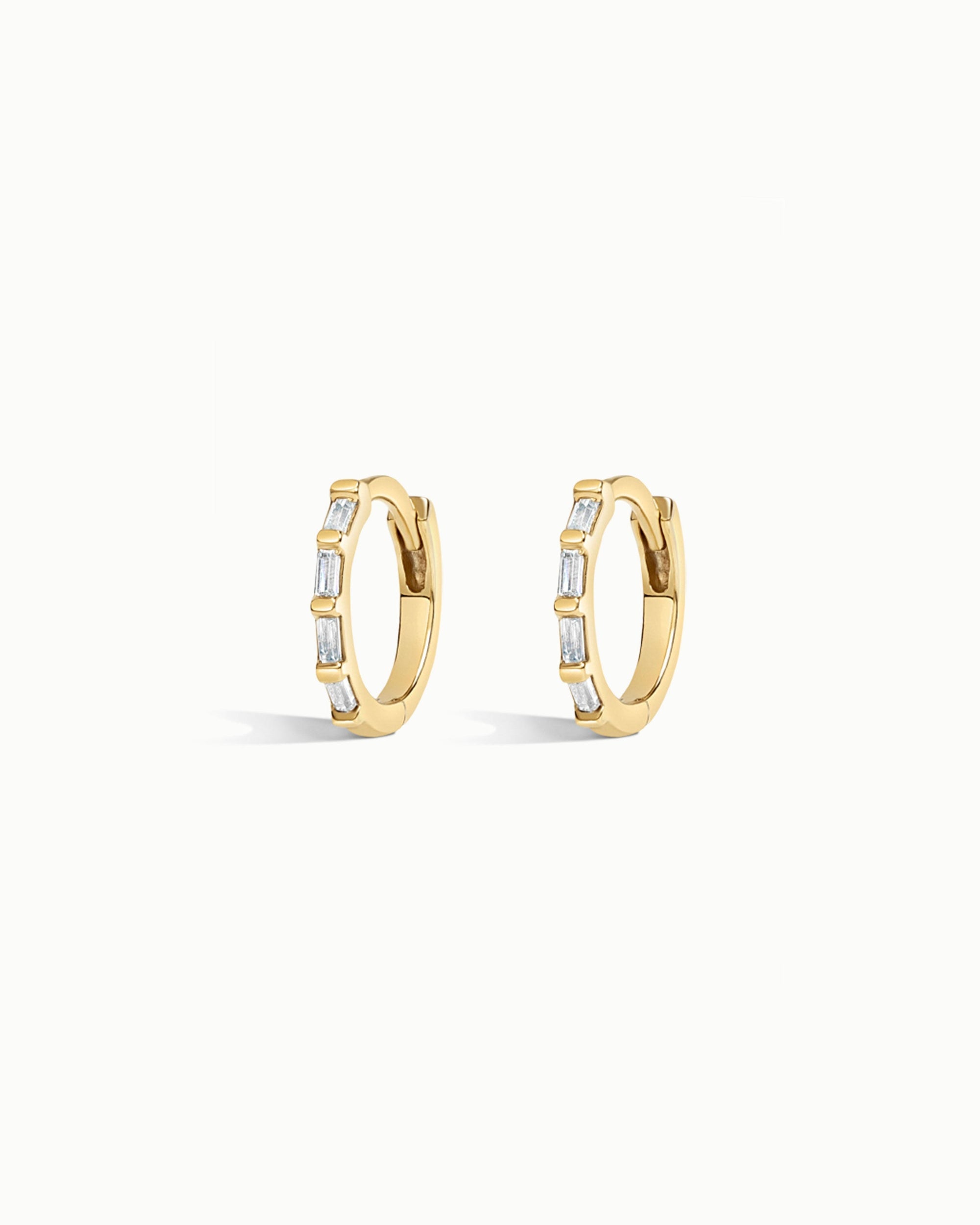 Cannes Festival Diamond Hoop Earrings