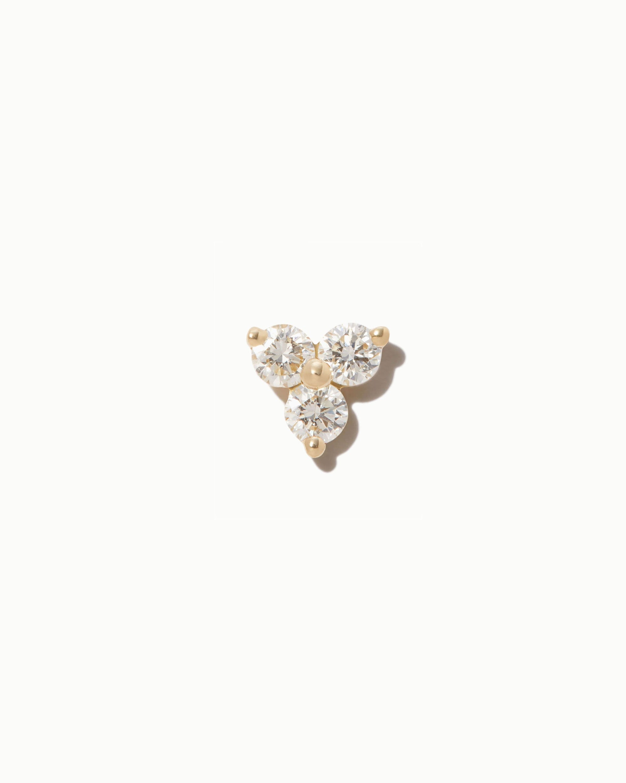 Petite Trois Diamond Stud Earrings