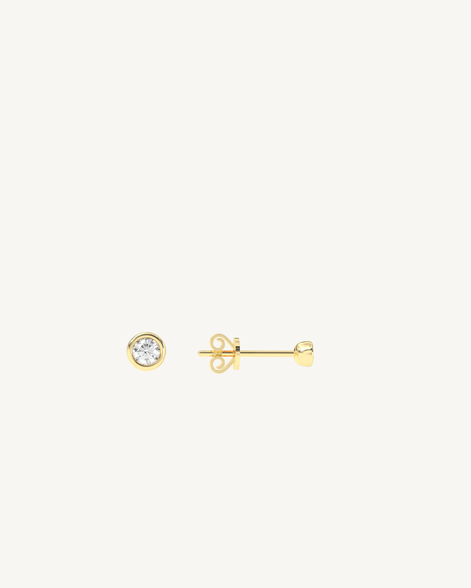 Soleil No. 1 Diamond Mini Stud Earrings