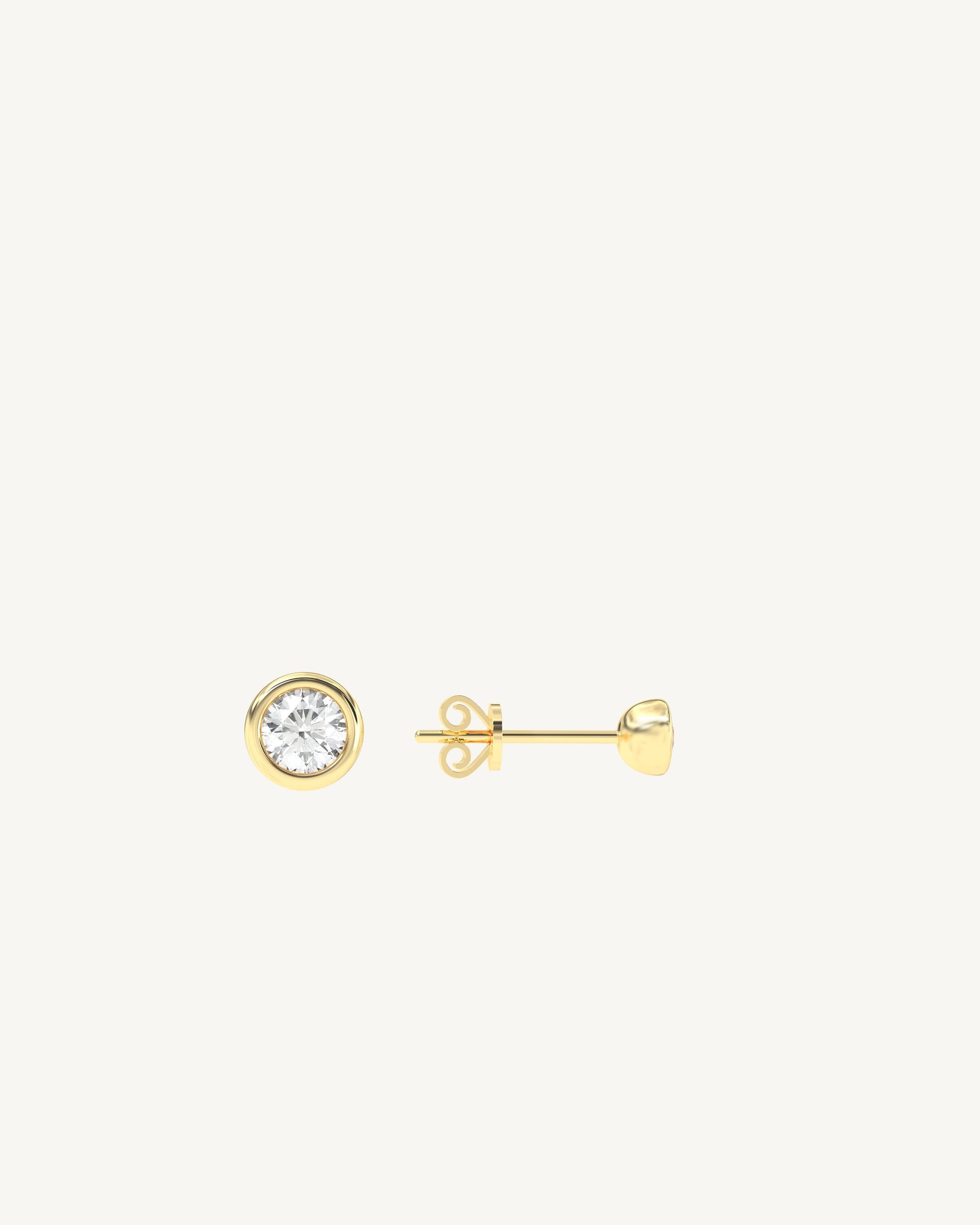 Soleil No. 3 Diamond Midi Stud Earrings