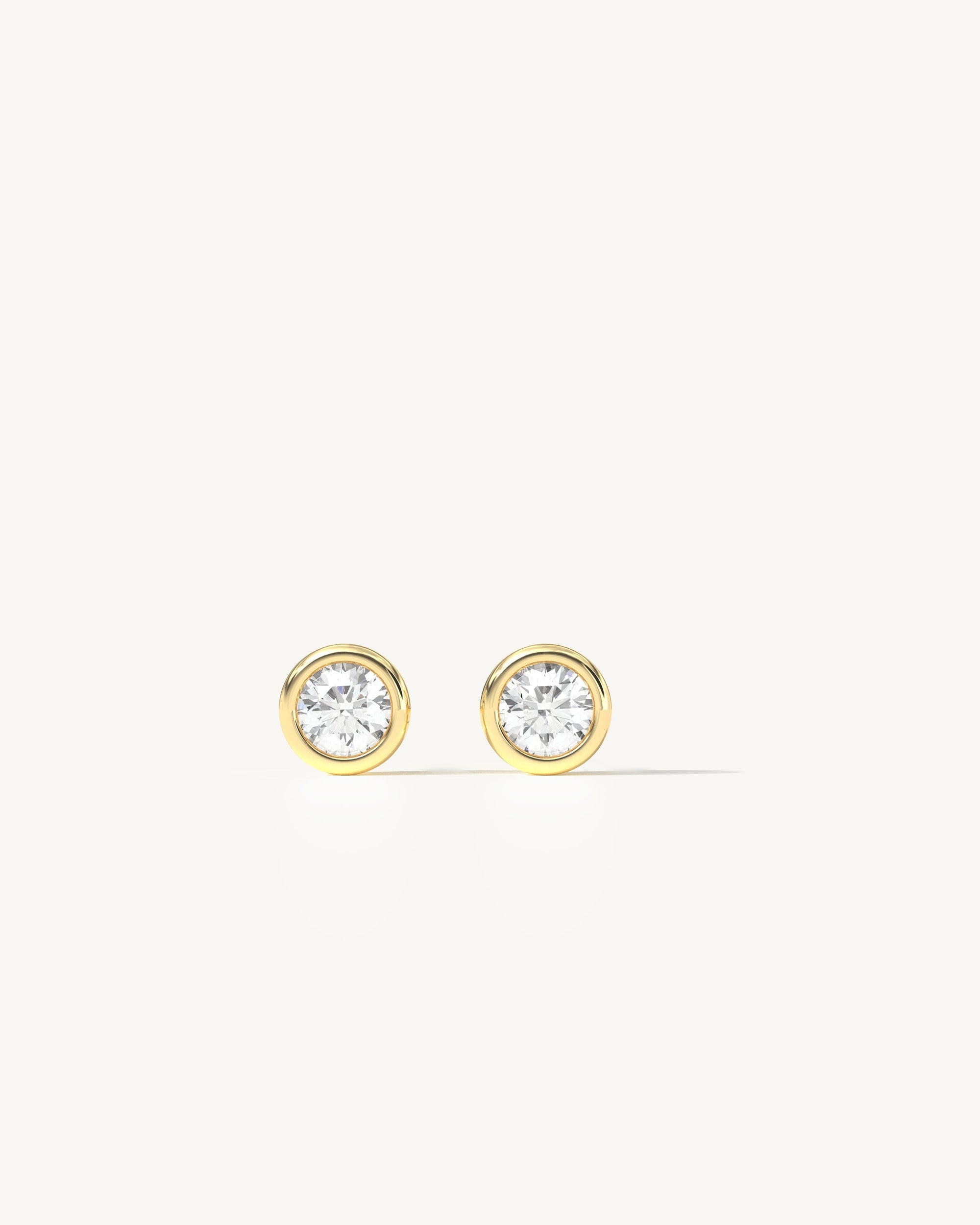 Soleil No. 3 Diamond Midi Stud Earrings