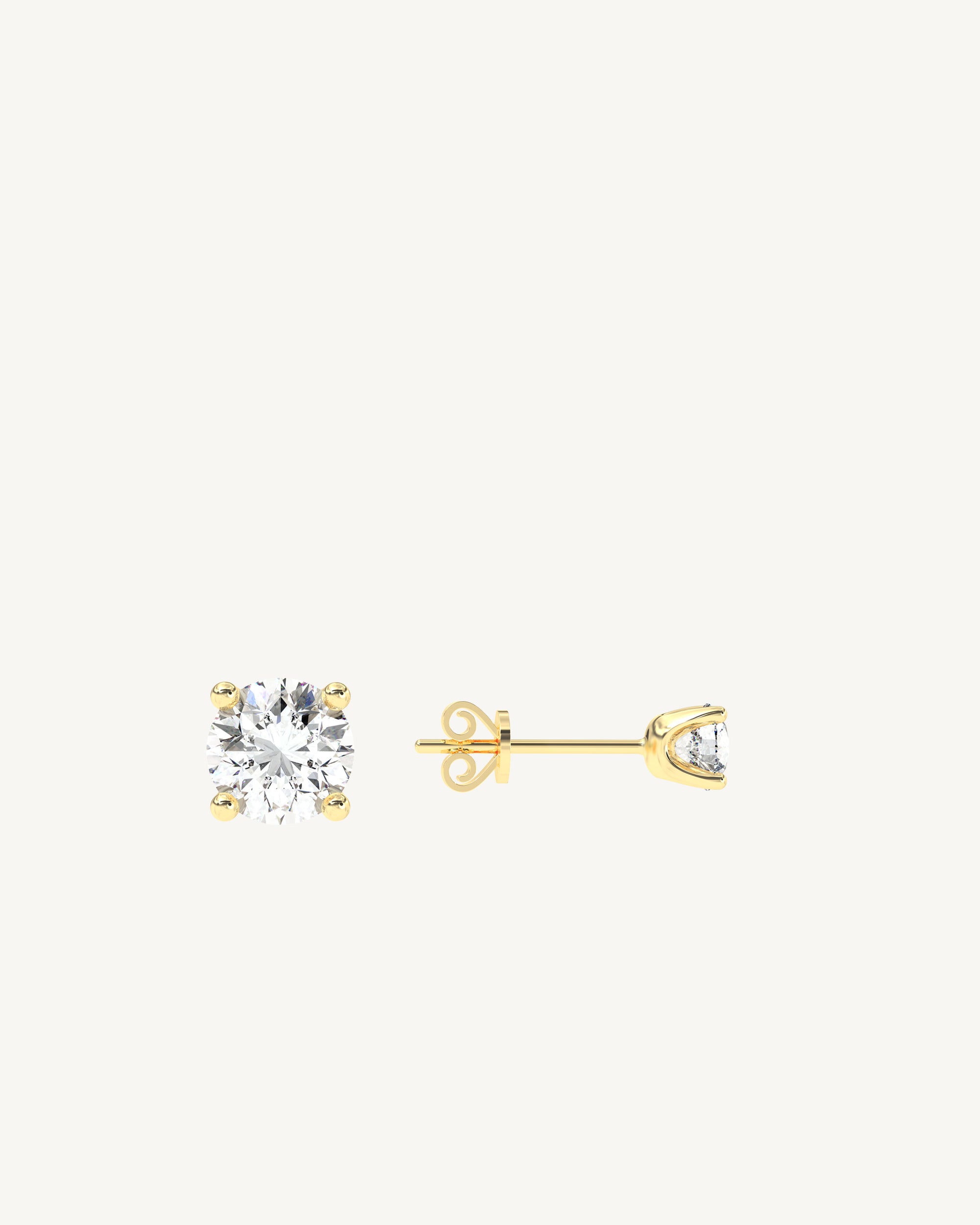 Tour IV Midi Diamond Stud Earrings